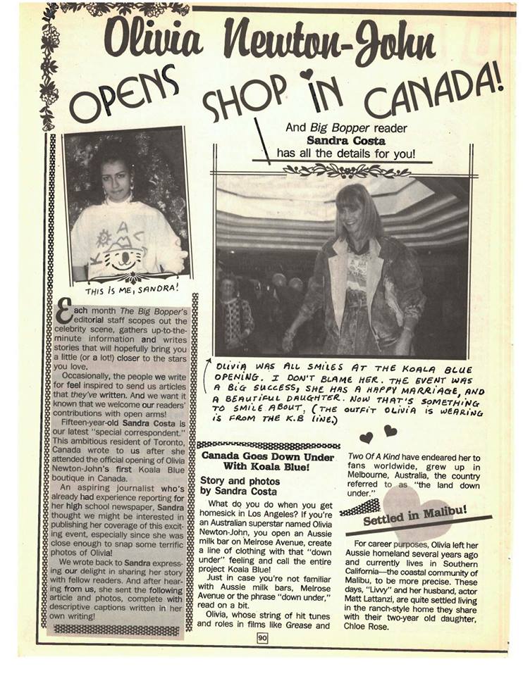 Koala Blue opening in Toronto, Canada -  Big Bopper